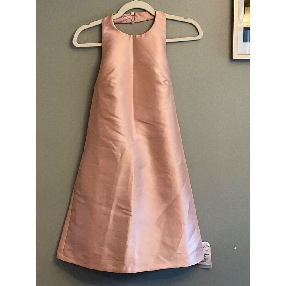 TOPSHOP PINK HALTER NECK WITH BACK BELTED DETAIL MINI DRESS SZ 4 MSRP $95 - Picture 3 of 8